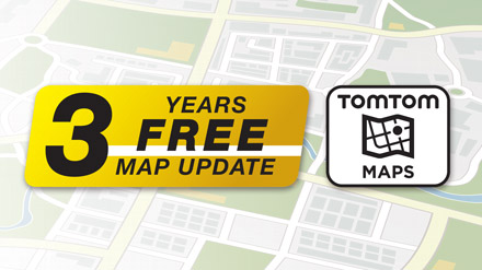 3 Years Free-Of-Charge Map Updates - INE-W611D